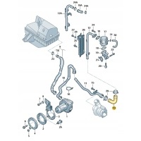 Новые оригинальные audi oe шланг kątowy 058133785b
