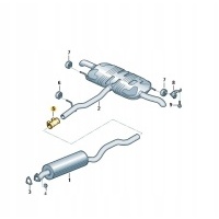 Повязка двойная выдохе volkswagen audi seat skoda oryg.
