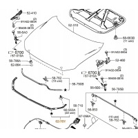 Уплотнитель капота mazda 6 gl 2020 - oe ghp9 - 56 - 770