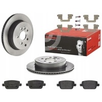 brembo тормозные диски колодки задняя lr freelander ii 302mm
