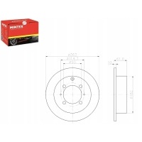 TARCZE HAMULCOWE MINTEX MB668083 MB699964 MB857915