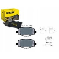 Textar комплект тормозной колодок 68225301aa 6822
