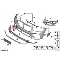 Bmw g02 панель для глаза фаркопа - 51117497095