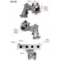 Чугун турбины 36002955 форд galaxy 2.0 ecoboost 149kw