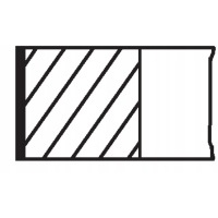 Mahle original 631 59 n0 комплект pierscieni поршня