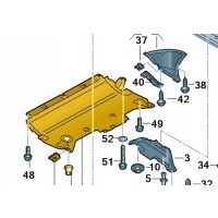 Защита двигателя нижняя oe volkswagen touareg 760801839