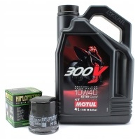 Масляный motul 300v 10w40 4l фильтр масляный hf 100%