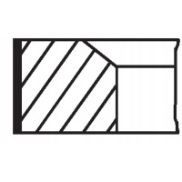 Mahle original 022 10 n0 комплект pierscieni поршня