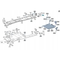 Крышка шасси п 4476840118 мерседес вито w447