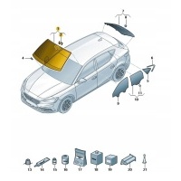 Стекло стекло cupra formentor оригинал oe