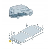 Volkswagen crafter 17 - e - crafter 19 - крышка пояса задняя края багажника 7c0863485b