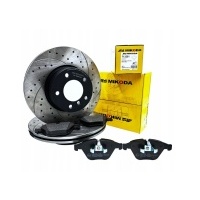 Тормозные диски колодки mikoda gt bmw 5 e60 e61 передняя 348mm