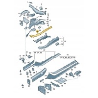 Новые оригинальные audi oe соединитель жестяной 8w0806761a