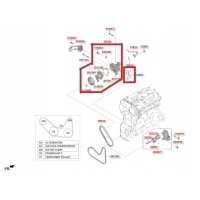 Oem насос жидкости жидкости 251102cta0 вместе с уплотнением для kia stinger 2 , 0t