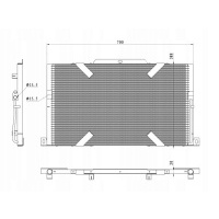 Радиатор кондиционера - конденсатор easy fit nrf 350489