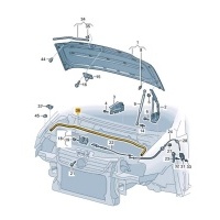 уплотнительная резинка Volkswagen Caddy 2K 2018 1T0823723C