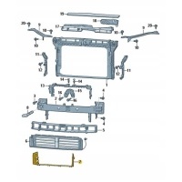 Руль воздушный низ передняя skoda superb iii 3v0121295h
