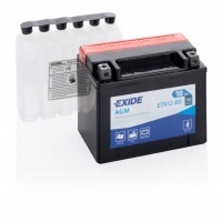 Аккумулятор motobike exide agm etx12 - bs 10ah 150a