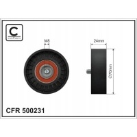 лапа ролик 70x8x24 caffaro - 500231