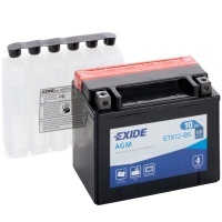 Аккумулятор мотоцикл exide 12v 10ah 150a ytx12 - bs etx12 - bs agm 12 - 10