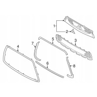 Nay - 009 рамка декоративная решетки mitsubishi asx 6402a276