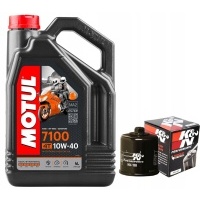 Масляный motul 7100 10w40 4l . фильтр kn - 138 , suzuki lt - a400 кинг - сайз\ 