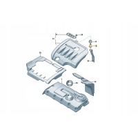 Болт капота пыльники двигателя audi volkswagen 028103665