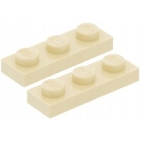 00088a lego 3623 4121921 плитка 1x3 piaskowy 2шт