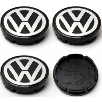 Volkswagen VW 55 mm Czarne Dekle Dekielki