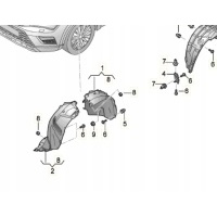 Подкрылок правое передняя seat ateca 575854816l
