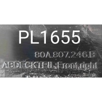 Заглушка (решетка) в бампер Audi Q5 II (2016—2020) 2019 80A807246B