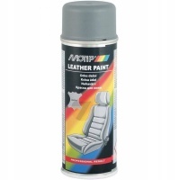 Motip leather paint лак краска для кожи серый 200ml spray