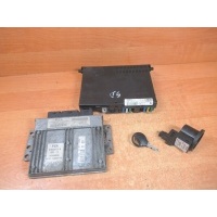 Блок управления комплект стартовый peugeot 206 1 , 4 8v 9643785080 9641177880 - 02