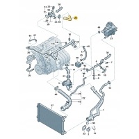Новые оригинальные audi oe шланг жидкости охлаждения 06b121101a