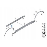 Накладка крыла переднего bmw x7 g07 19 - 9478303