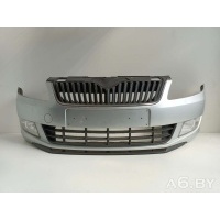 Бампер передний Skoda Roomster 1 2010 5J0807221D