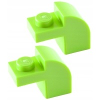 11606a LEGO 6091 6411328 - brick 1x2 limonka 2szt