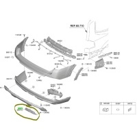 Накладка бампера Kia Mohave HM2 2021 866722JAA0