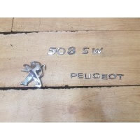 Эмблема задняя значек логотип комплект peugeot 508