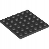 Lego 3958 чёрный плитка 6x6 395826 1szt