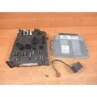 Блок управления двигателя комплект стартовый citroen c2 1 , 4 8v 9653106480 9642222380
