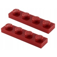 00108a lego 3710 4164219 плитка - c.czerwony 2шт