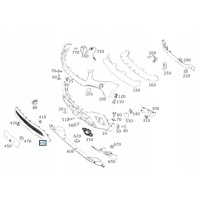 Решетка радиатора нижняя радиатора x класса w470 a4708802700