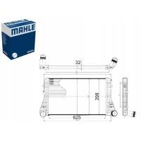MAHLE INTERCOOLER CHŁODNICA POWIETRZA DOLOTOWEGO AUDI A3 TT SEAT