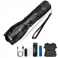 Сильная фонарик taktyczna светодиодный xml - t6 cree zoom
