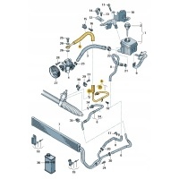 Новые оригинальные audi oe шланг elast от насосы др червей для рулев 7l8422893am
