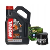 HF204 ZESTAW OLEJ MOTUL 7100 10W40 4L - 700 16 - 20 , MT690