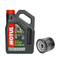 Olej silnikowy MOTUL 5100 10W40 4L filtr oleju HF HF204 204 ORYGINALNY