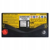 Yuasa hj - s46b24r agm 12v 45ah 325a hybrid japan