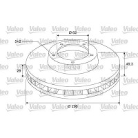 Диск тормозной передний вентилируемый Toyota Camry V40 (2006 - 2011) 4351206100